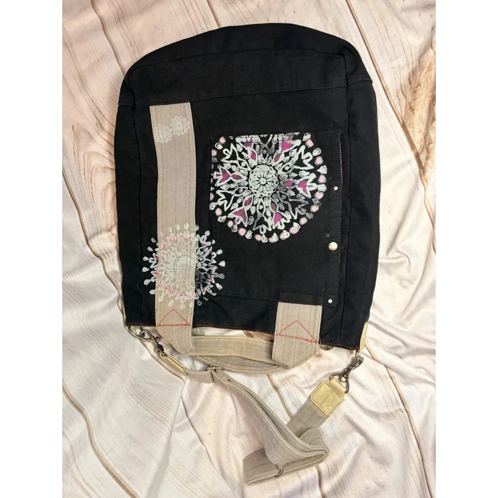 Vintage Y2K Roxy Limited Edition Graffiti Tote Bag Canvas‎ Large Boho Chic